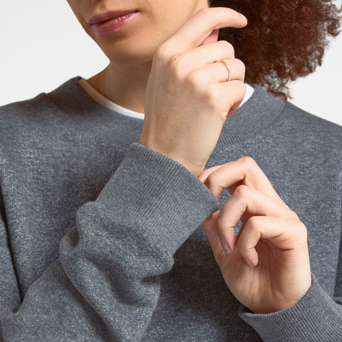Women's Merino Blend Sweatshirt - Natural Grey Heather