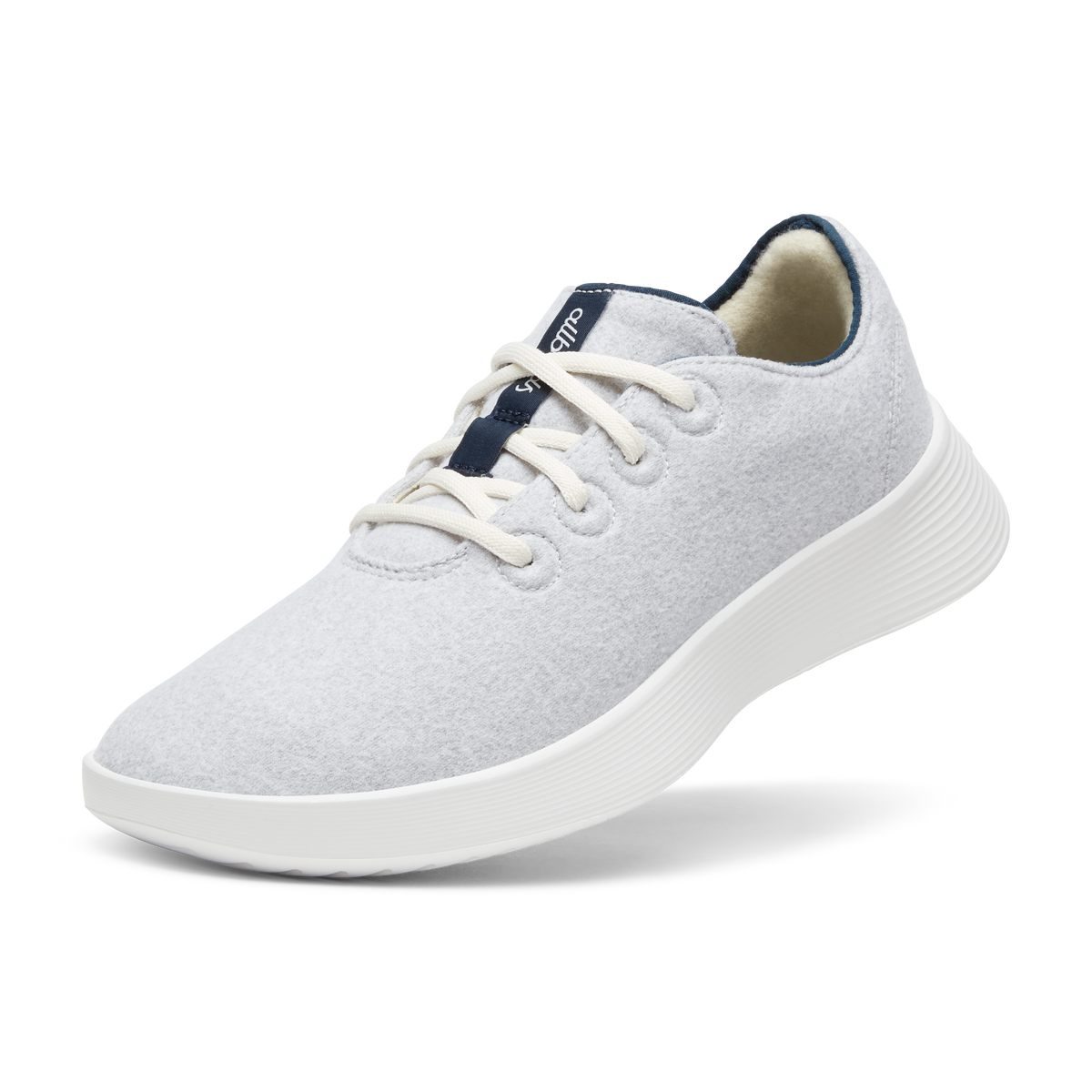 Women's Wool Runner Go - Light Grey/True Navy (Blizzard Sole)