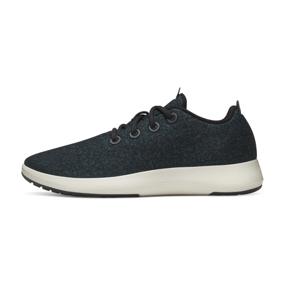 Women's Wool Runner Mizzle - Natural Black/Chasm Teal (Stony Cream Sole)