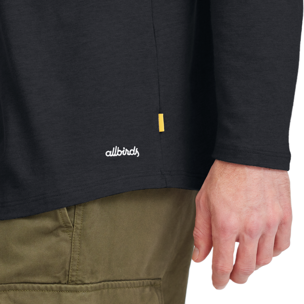 Men's Soft Merino Long Sleeve Tee - True Black - New Edition