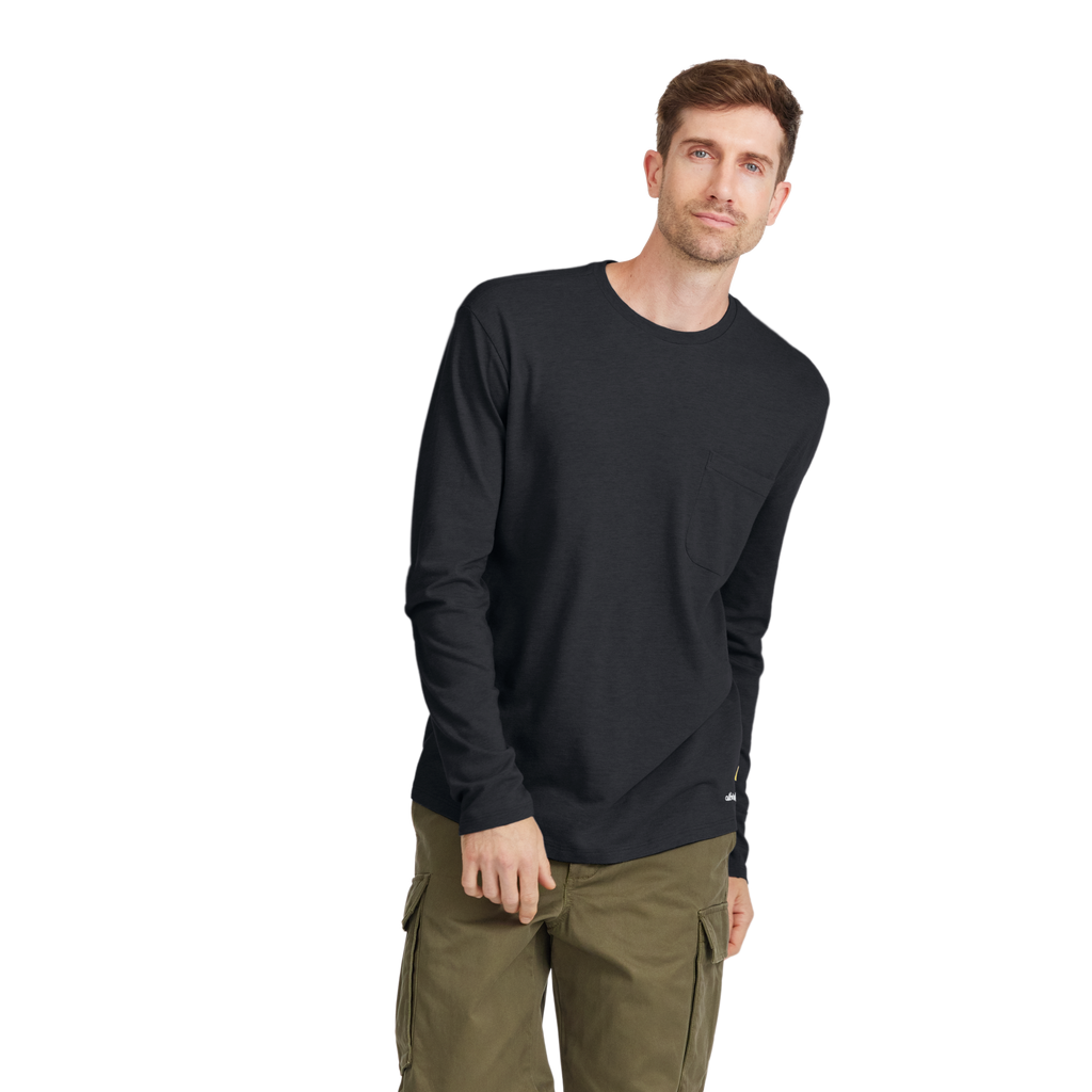 Men's Soft Merino Long Sleeve Tee - True Black - New Edition