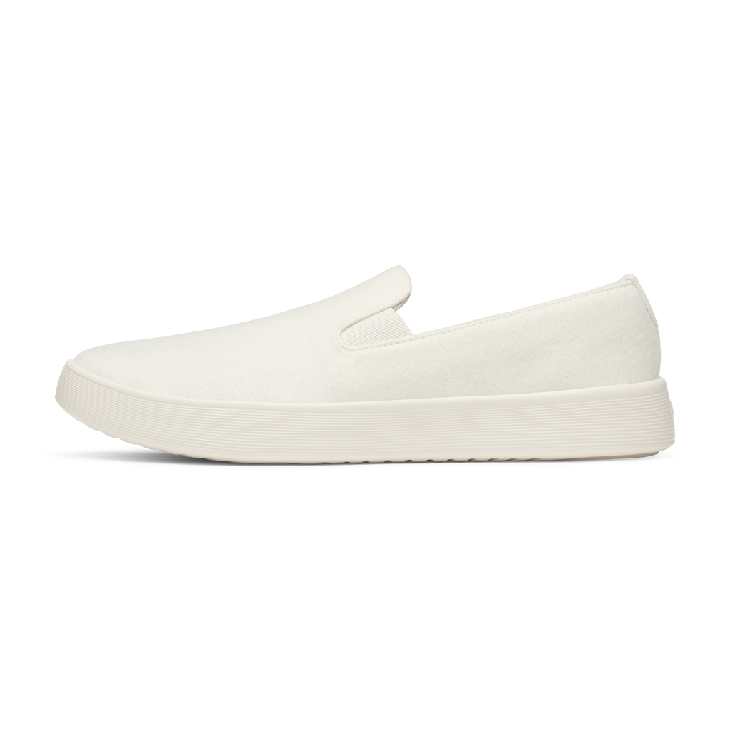 Women's Wool Cruiser Slip On - Natural White (Natural White Sole)