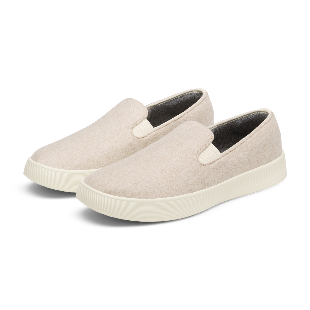 Women's Wool Cruiser Slip On - Rugged Beige (Stony Cream Sole)