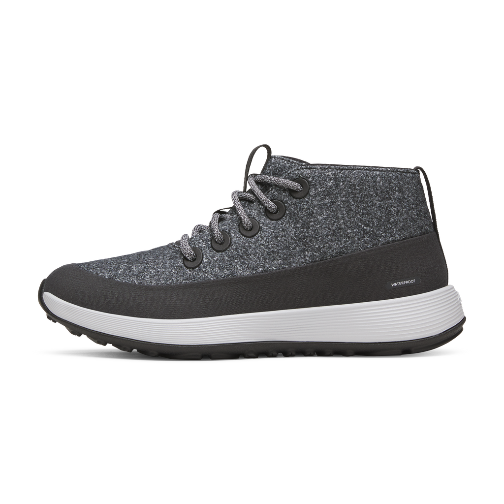 Men's Wool Runner NZ Mid Waterproof - Dark Grey (Light Grey Sole)