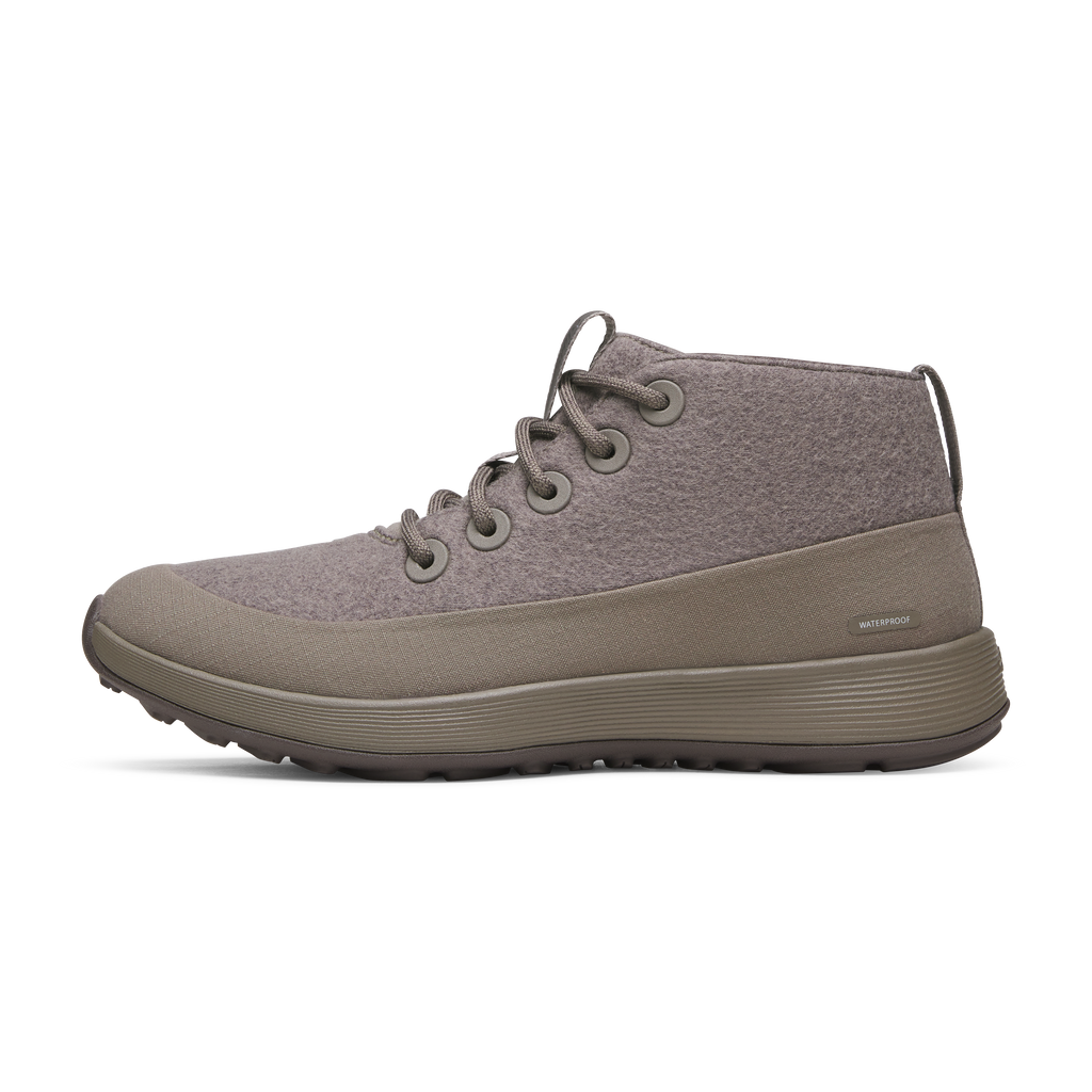 Men's Wool Runner NZ Mid Waterproof - Weathered Brown (Weathered Brown Sole)