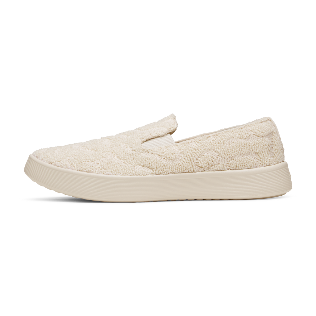 Women's Cruiser Slip On Terry - Warm White (Warm White Sole)