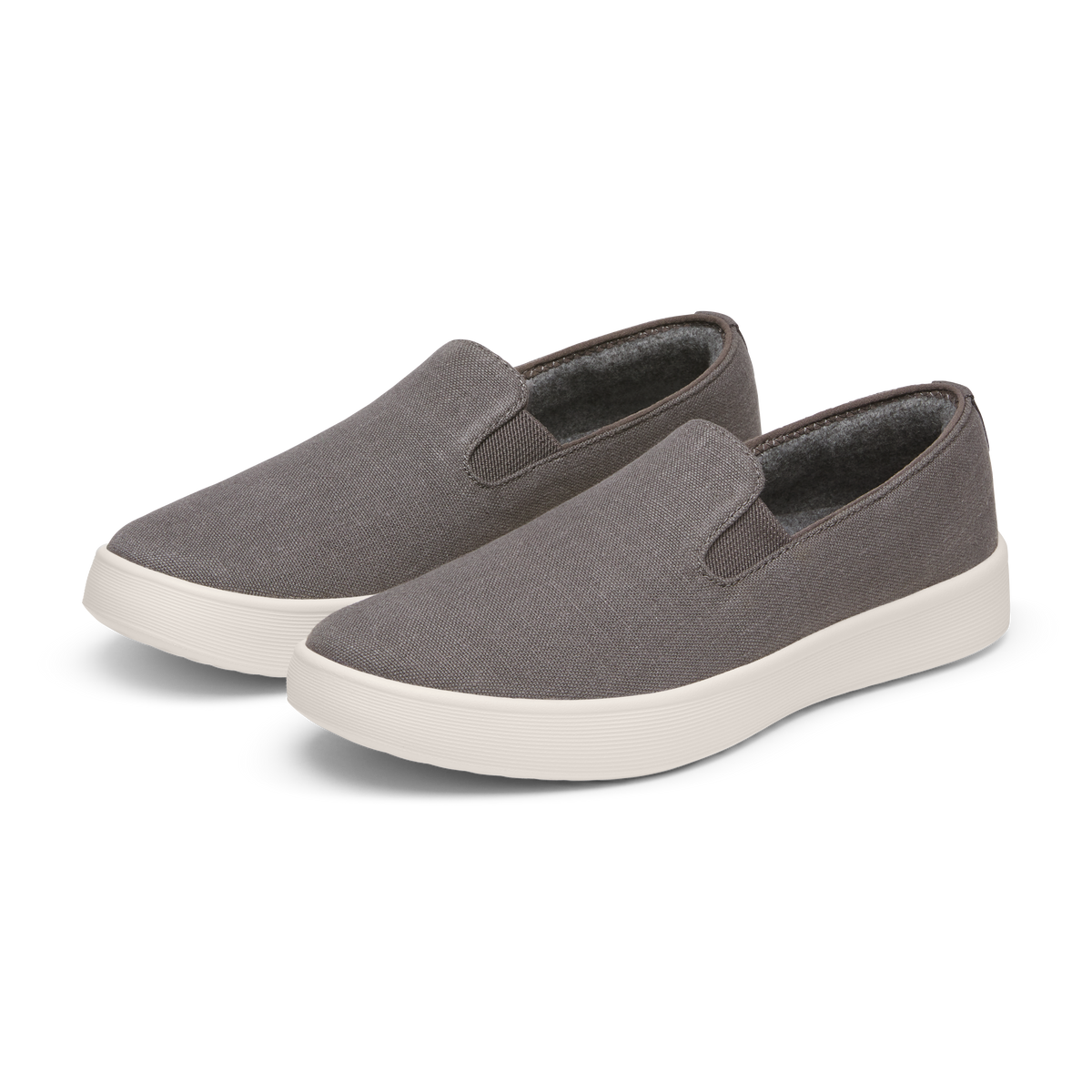 Men's Canvas Cruiser Slip On - Anthracite (Natural White Sole)