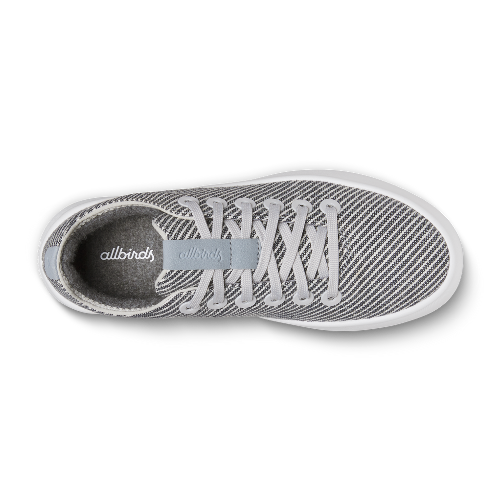 Women's Canvas Cruiser - Deep Navy Stripes (Blizzard Sole)